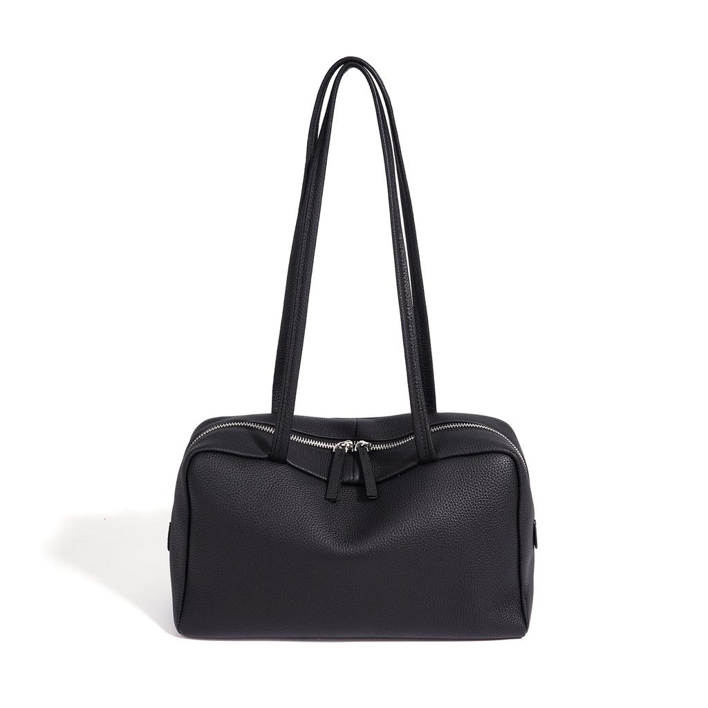New luxury shoulder bag, high-end elegant bowling bag for women, everyday underarm bag, large-capacity handbag