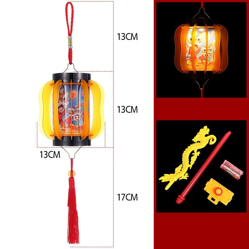 Horse Year New Year Lantern Chinese Style Red Handheld Lantern Tassel Cloth Lantern Hanging Ornament Festival Celebration