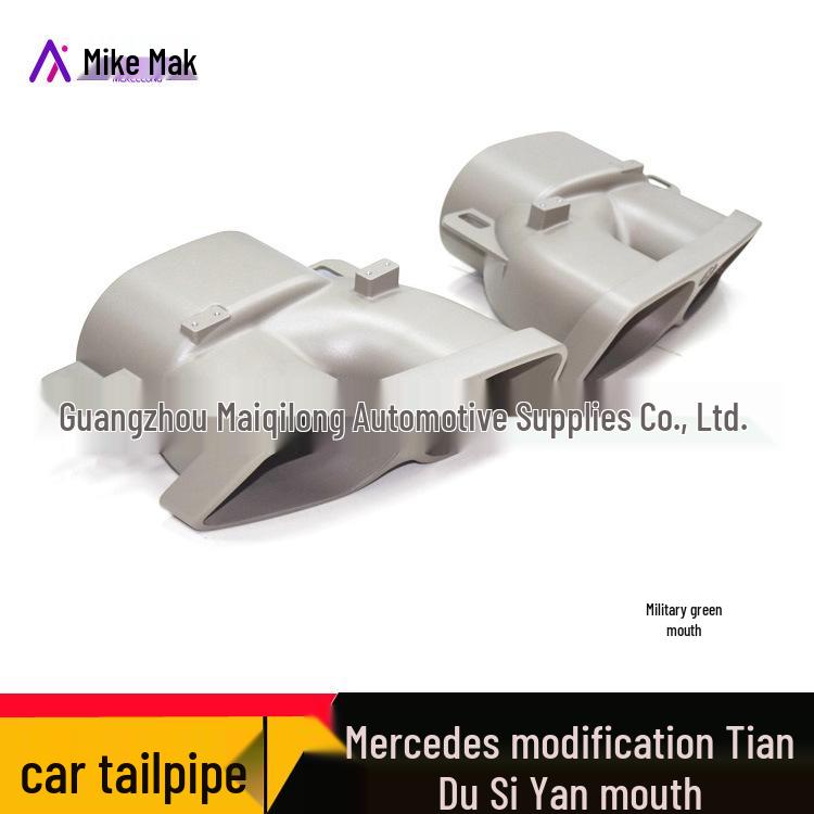 Brabus Black Tailpipe for Mercedes-Benz C-Class/E-Class W205/W213 Exhaust Modification
