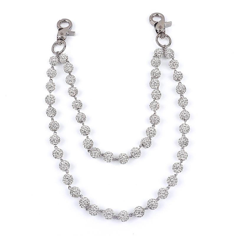 Hip-Hop Pants Chains High-Quality Ball Beads Waist Chains Simple Jeans Chain  Pants Chain Clothing Accessories Gifts