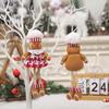 Christmas Decoration Telescopic Gingerbread Man Doll DIY Xmas Tree Decor Chef Hat Gingerbread Man Home Table Decor