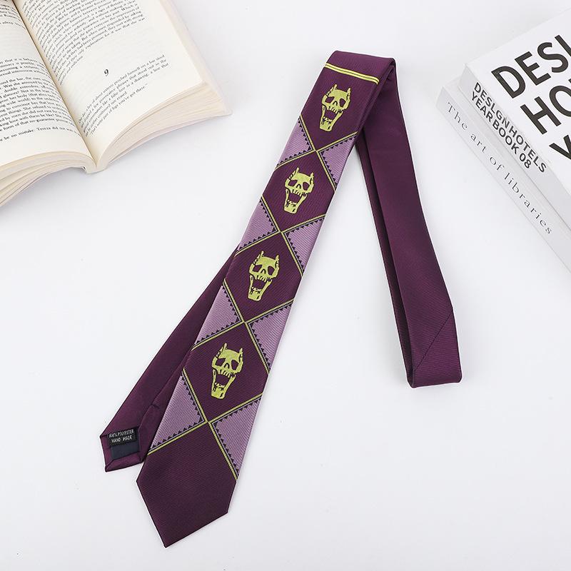 JOJO X Naruto Fox Akatsuki Red Cloud Tie: Anime-Inspired Jujutsu Kaisen Design