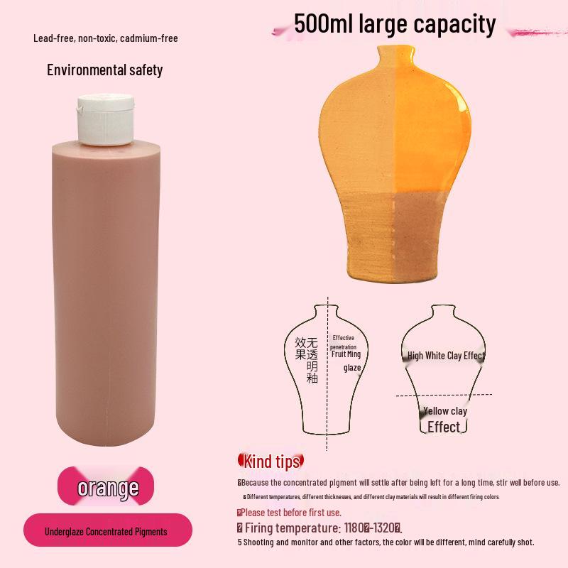 Konzentrierte wasserbasierte Keramik-Unterglasurpigmente für DIY- & Studentenprojekte