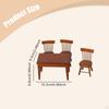 1/12 Dollhouse Miniature Furniture Doll House Decor Props Wood Scene Ornaments Models Set Mini