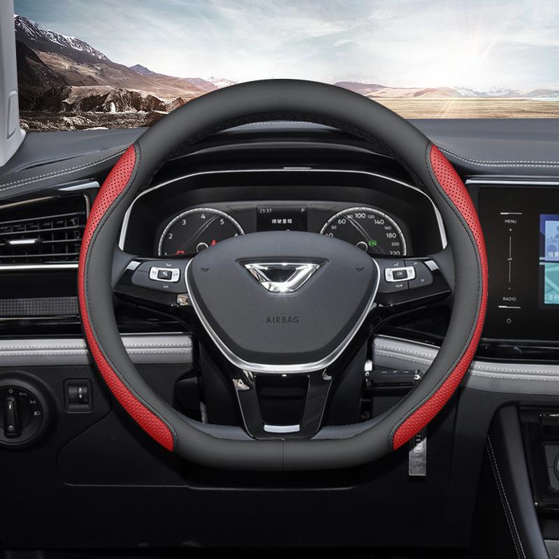 Universal Non-Slip Steering Wheel Cover for Jetta VS5, VS7, VA3 - Lightweight, Ultra-Thin, All-Season.