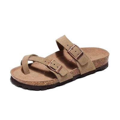 Classic Flip Flop Leather Unisex Women Men Slippers Luxury Shoes Brand Design With Adjustable Buckle  Trending