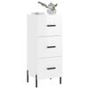 VidaXL Buffet White Glossy 34.5x34x90 Cm Engineered Wood 828614