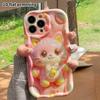 Phone Case: 2D Flat Design Suitable for iPhone 18 17 16 15 14 13 Pro Protective Case, Bell Pink Cat, Perfect Holiday Gift for Christmas and Halloween