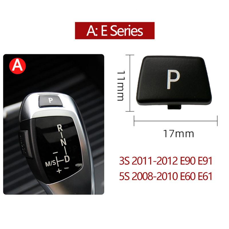 Gear Shift Knob Auto Parking P Button Cover For BMW 3 5 7 X3 X4 X5 X6 Series E60 E90 F30 F10 F01 F02 F25 F26 G30 G11 G12