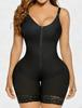 Plus Size Body Shaping Bodysuit with Tummy Control, Butt Lift, Adjustable Straps & Open Crotch