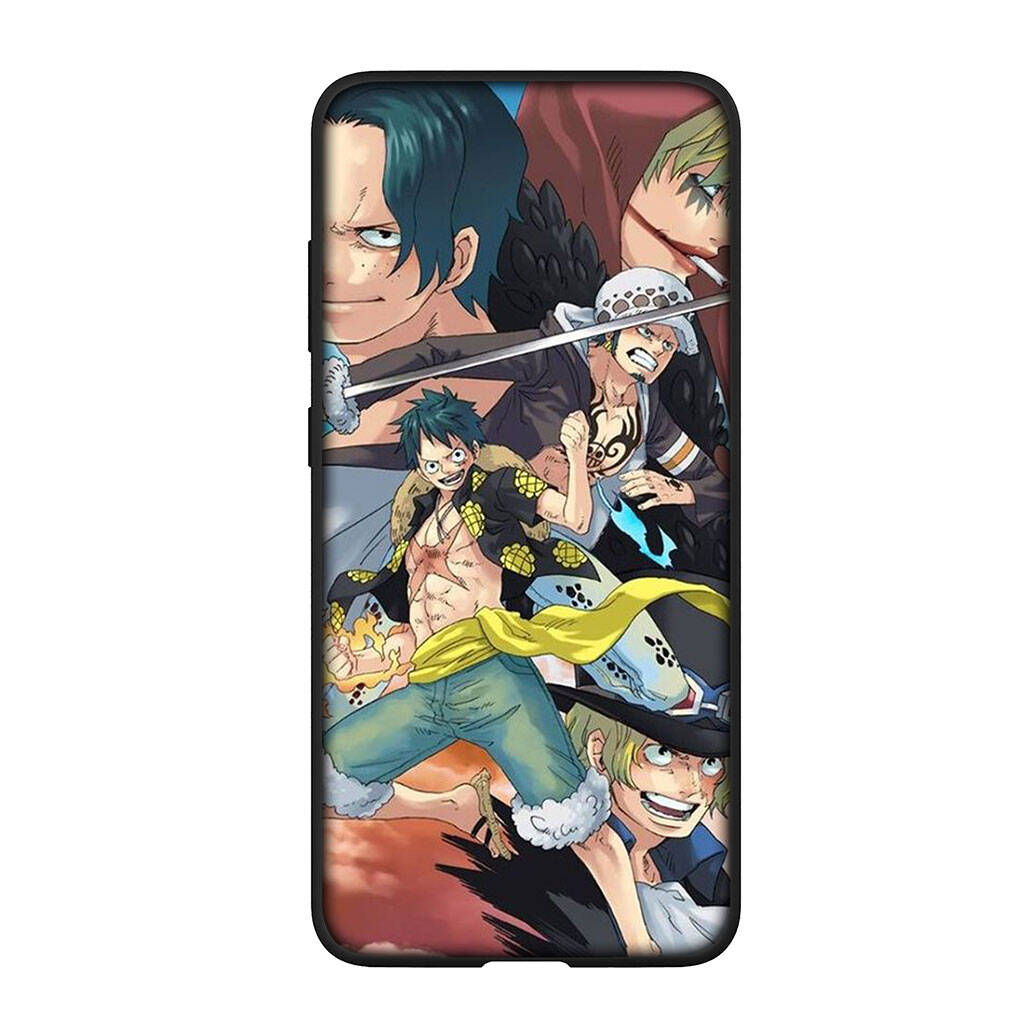 For Samsung Galaxy S25 S24 S23 iPhone 17 16 15 Xiaomi Redmi Note 14 13 12 Plus Pro Max XR Phone Case Luffy One Piece Trafalgar Law OPPO Huawei Cover