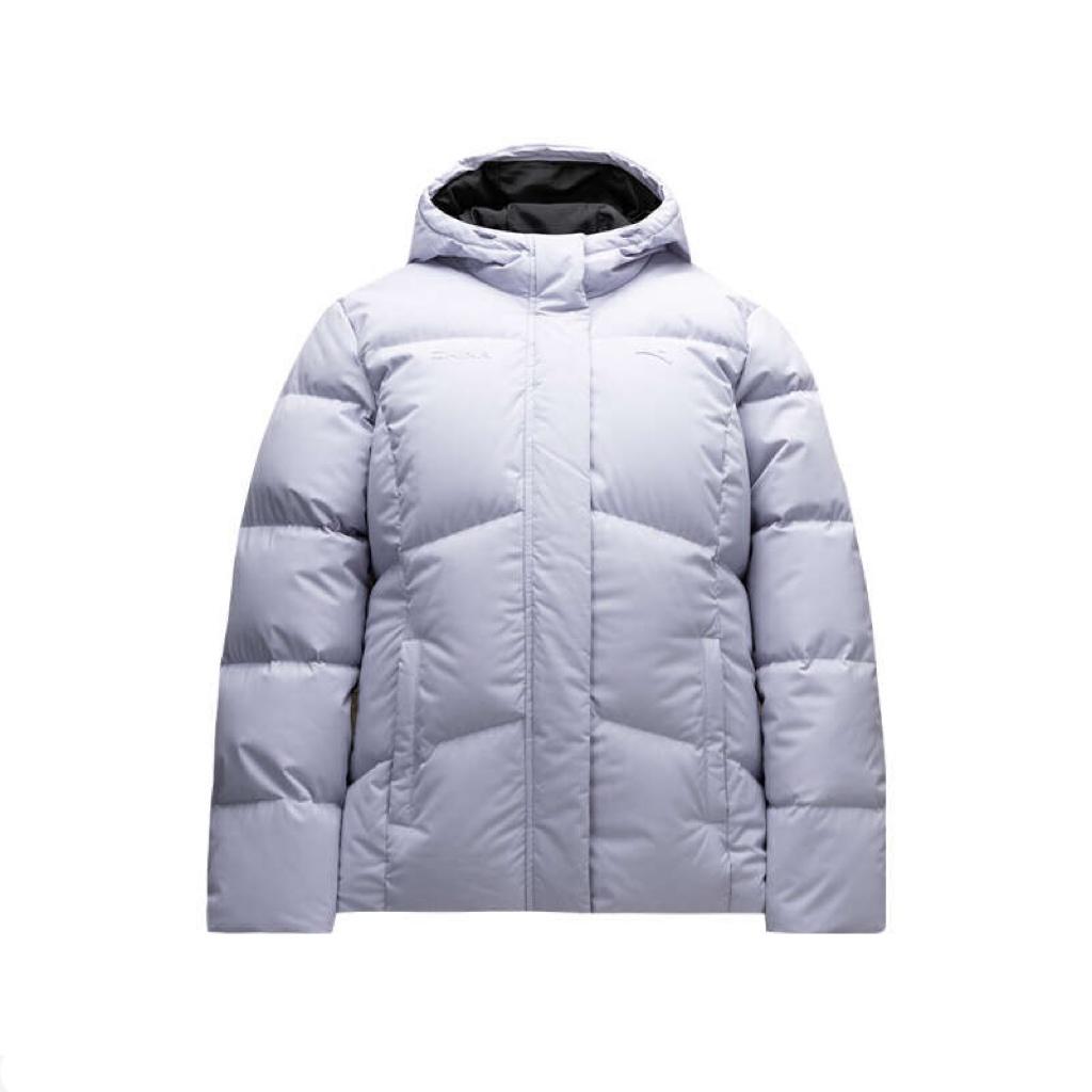 Anta Fashionable Casual Hooded Down Jacket Women Outerwear Healing-Purple 162517918-2