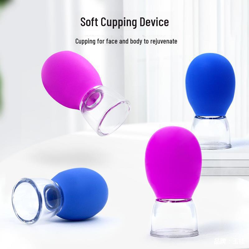 Meridian Facial Cupping Device for Eye & Cheek Conditioning and Moisture Absorption