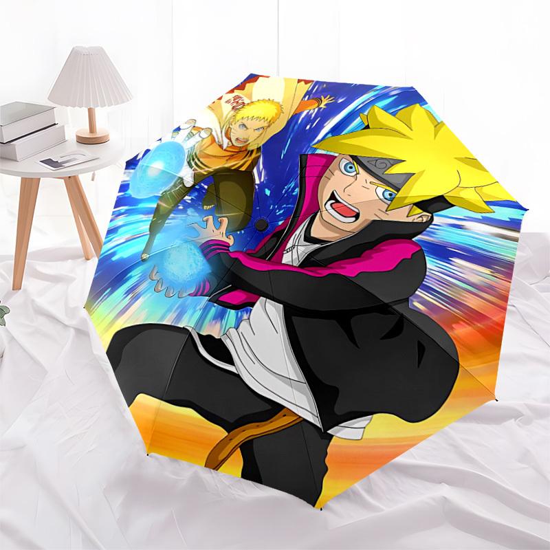 1 Stück Naruto, Anime Kunstwerk Automatischer Faltregenschirm] Langlebiger Eisenrahmen & Stiel, Tragbar faltbar, Ein tolles Weihnachtsgeschenk yy251016276