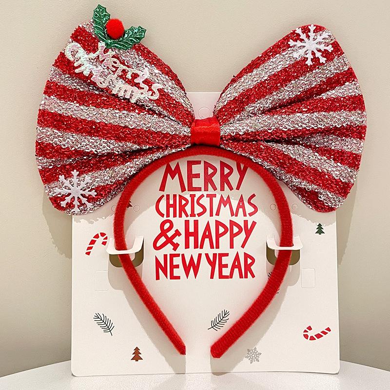 

Рождественская тема Повязка на голову Женская Девичья Головной убор Повязка на голову Праздничная Лента для волос Украшения A2