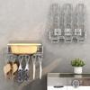 Wall Mounted Sock Hanger Stainless Steel Folding Drying Rack for Towel Underwear