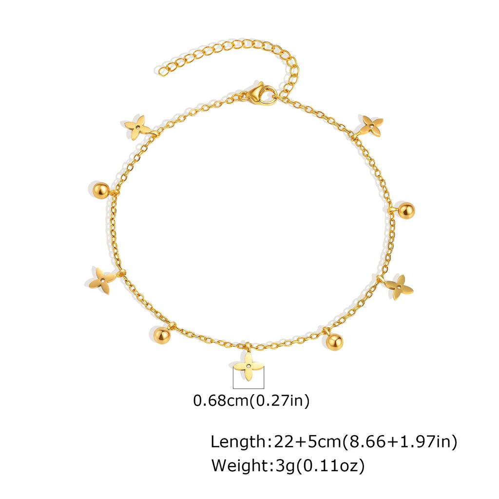 Vnox Elegant Colored Zircon Anklets For Women Stainless Steel Dainty Stone Accessories Chain Anklets Summer Style Jewelry Beach