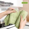 20 Pcs/Roll Thickened Microfiber Kitchen Wipes Roll Disposable Reusable Oil Absorbent Cleaning Cloth