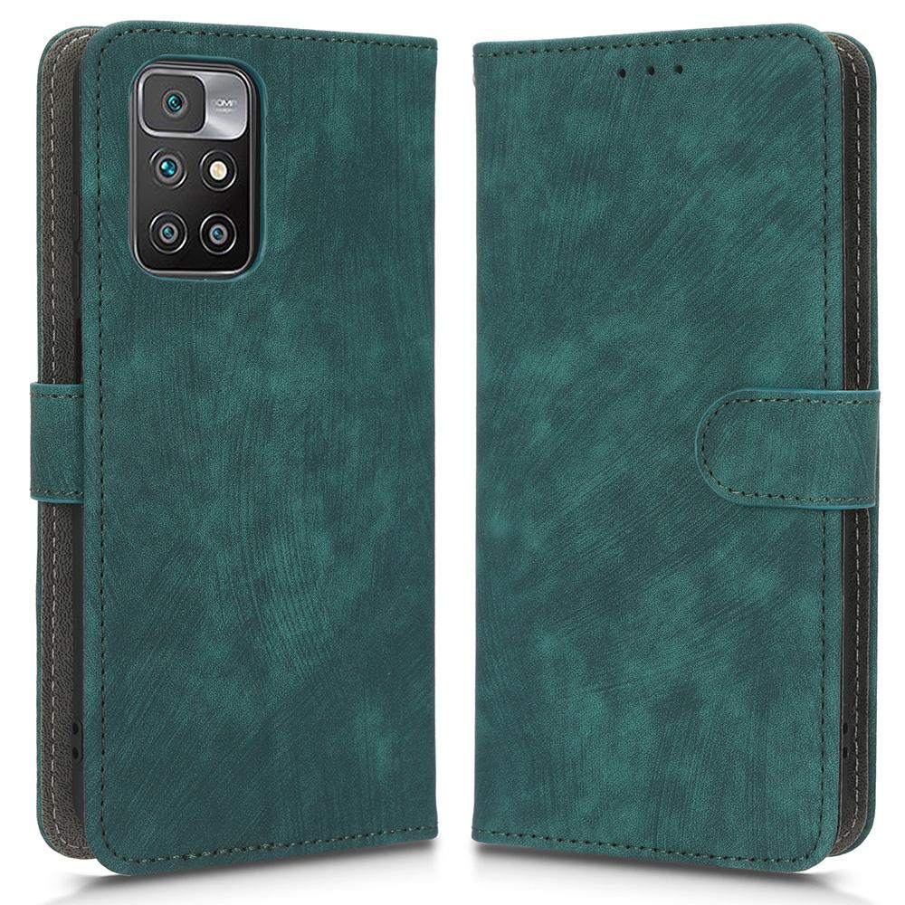 Phone Case For Xiaomi Redmi 10 4G (2021)/Redmi Note 11 4G (MediaTek)/Redmi 10 2022 4G/Redmi 10 Prime Magnetic RFID Blocking Flip Wallet Cover Stand