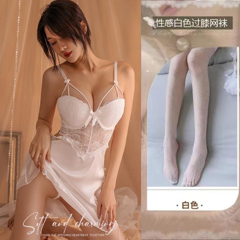 Sexy lingerie sexy lace section uniform seduction perspective passion pure lust nightdress suit