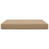 Outdoor Sofa Cushion Taupe 80 x 80 x 8 cm Polyester