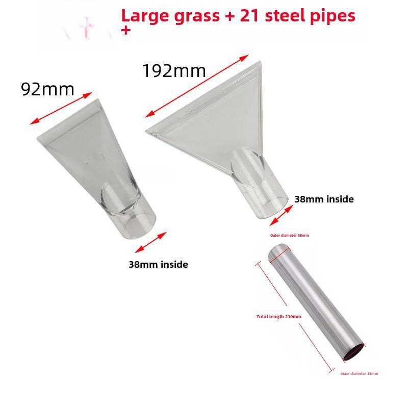 Jieba Vacuum Upholstery Scraper Nozzle - Transparent, Triangular, for Sofa and Fabric Cleaning