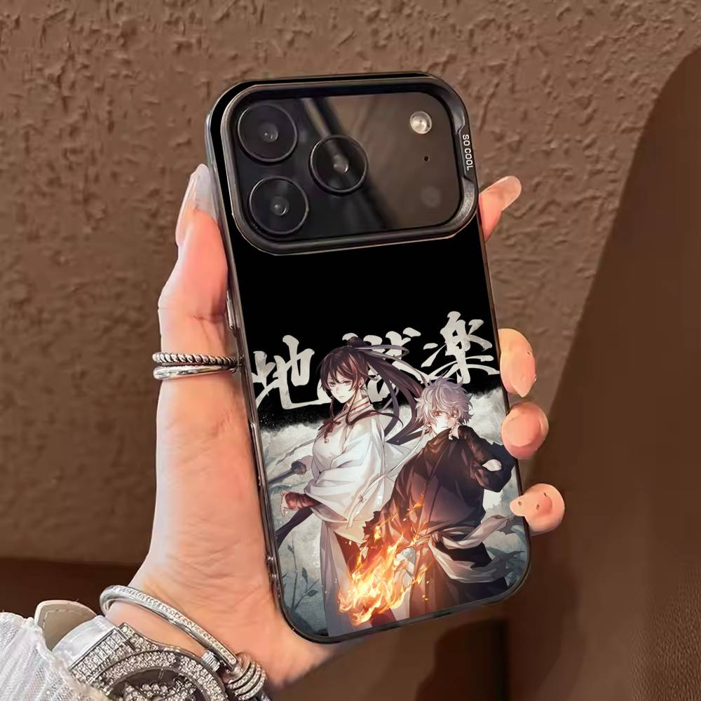 HOT Hell's Anime Paradise Phone Case For iPhone 17 16 15 14 13 12 11 Pro Max Plus Silver candy Matte Cover
