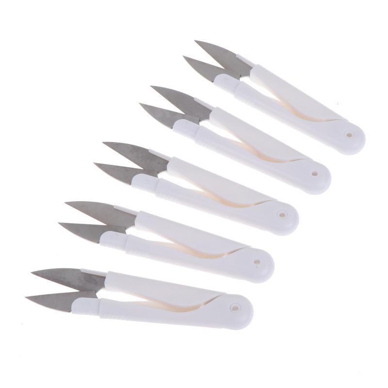 Folding Spring Loaded Scissors Portable Mini Sharp Cutter Spring Loaded Safety Cover For Home Student Sewing Craft Cutting