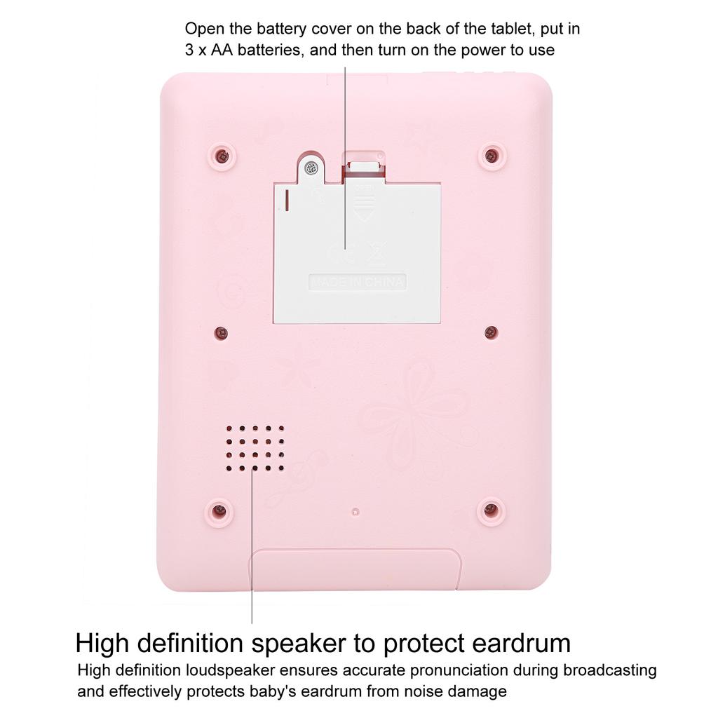 ABS Kid Children Tablet Pad Learning Letters Words Numbers Educational Electronic Toy