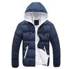 Hochwertige gesteppte Blasenjacke für Herren mit gemütlicher Kapuze für den Winter