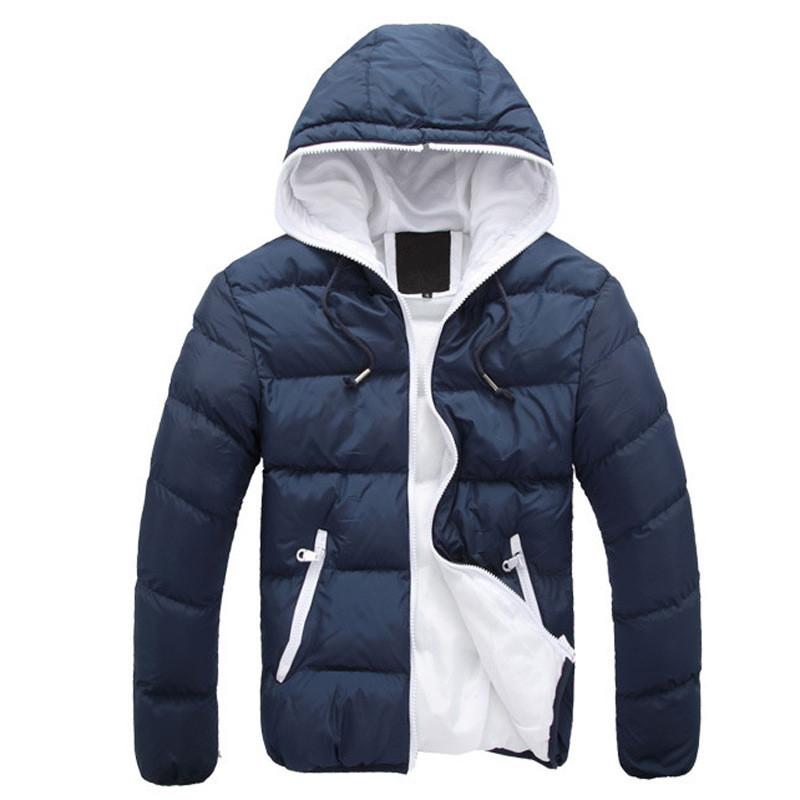 Hochwertige gesteppte Blasenjacke für Herren mit gemütlicher Kapuze für den Winter