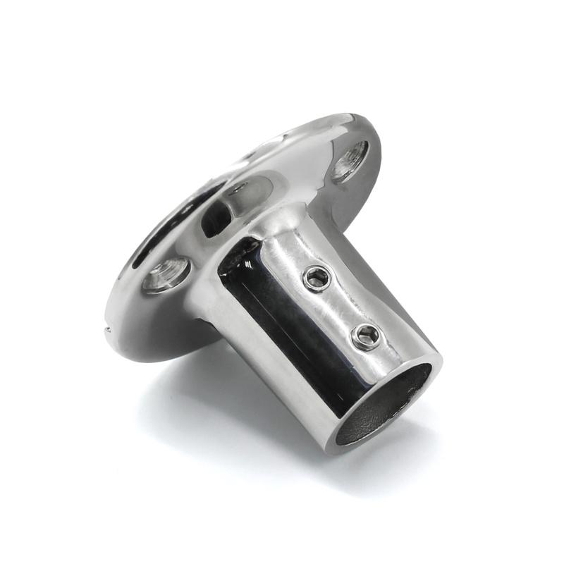 Båt Håndrekksbeslag - 90 Grader 7/8" Rund Base - Marine Rustfritt Stål Båtdeler Tilbehør