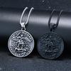 Nordic Mythology Viking Style Archangel Personality Domineering, Titanium Steel Pendant Daily Wear Necklace