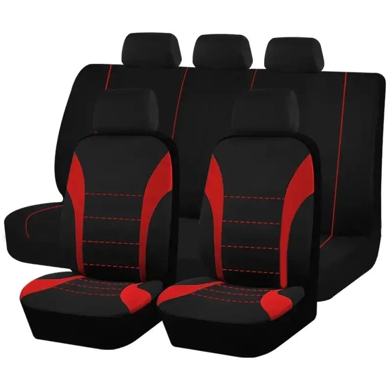 Four Season Universal Car  Front/Rear Seat Cover Polyester Fabric Protect Seat Covers Safe Truck Van SUV Seat Protecto Accessory