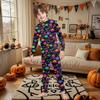 Family Matching Print Sets Pajamas Loungewear Outfits Family Matching Long Sleeve Tops+Pants Set
