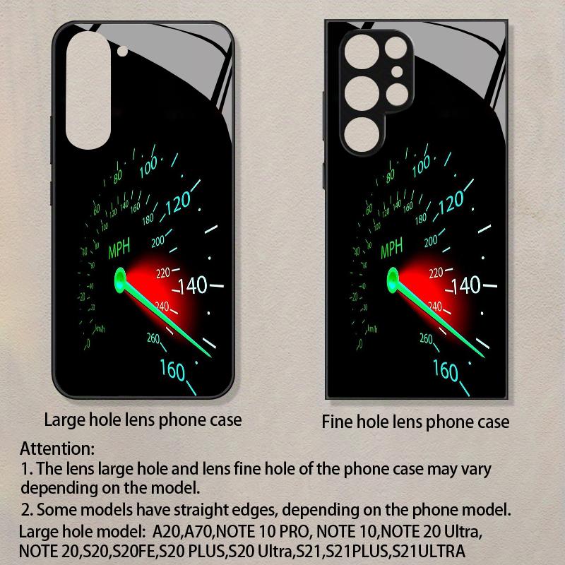 For Samsung Galaxy S26 S25 S24 S23 S22 S21 S20 A56 A36 A16 2D Quick Dial Pattern Phone Case Tempered Glass Protective Cover