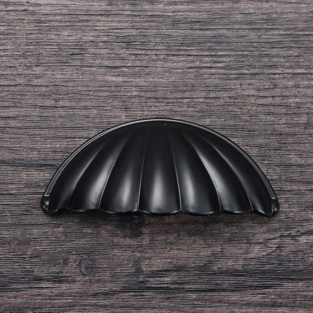 Hardware Vintage Furniture Fittings Dresser Cabinet Pulls Shell Shape Drawer Knobs Door Handles