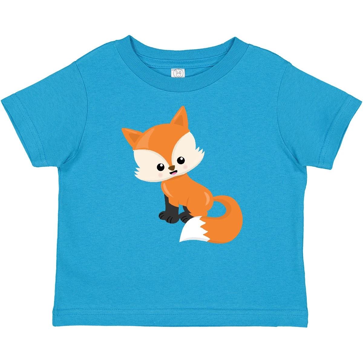 Inktastic Baby Fox, Orange Fox, Cute Fox, Little Fox Baby T-Shirt Animals Forest 140
