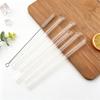 12mm High Borosilicate Glass Straw 3/4/6Pcs Reusable Eco Friendly Drinking Straws Set Bubble Tea Smoothies Bar Accessories