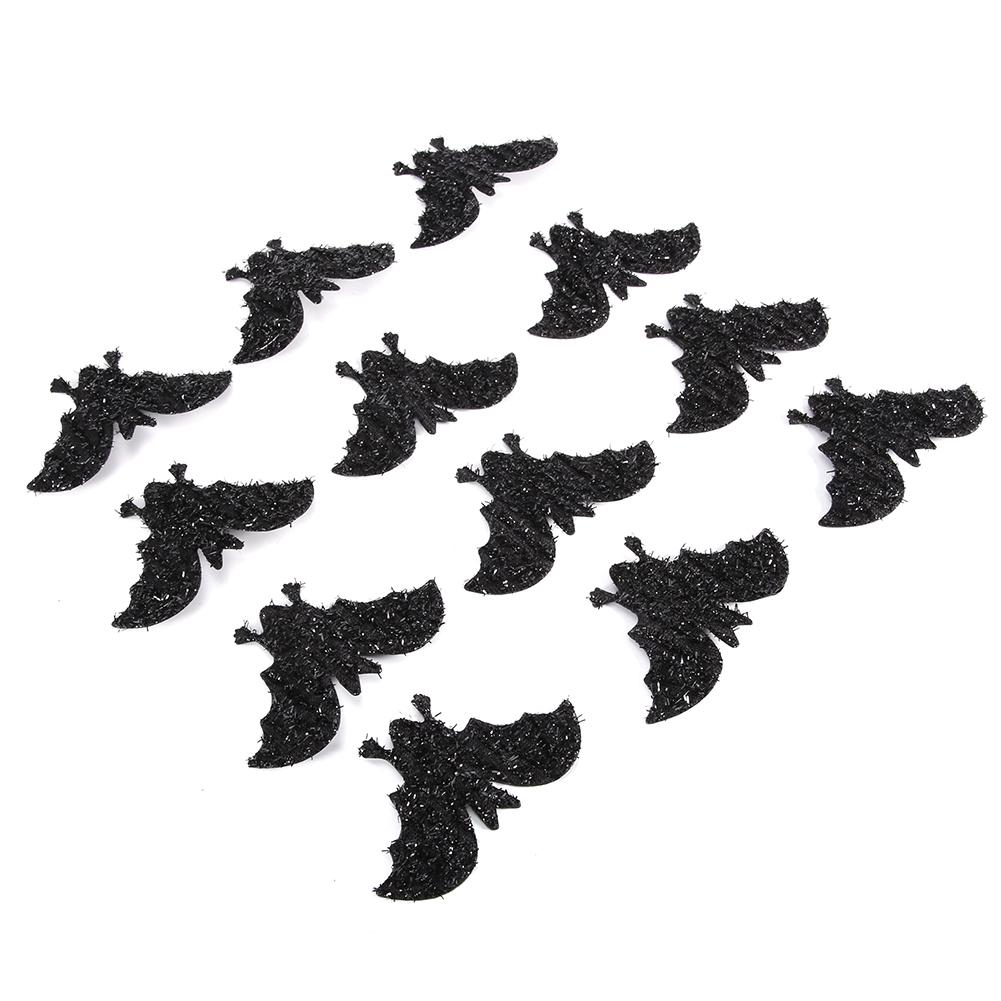 30 Stück 10cm Vlies Fledermaus Dekoration Halloween Ornament Accessoire Schwarze Fledermaus