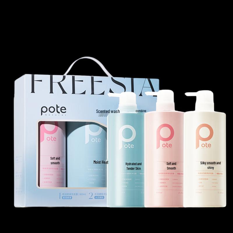 Pote Freesia Scented Bath & Body Care Set