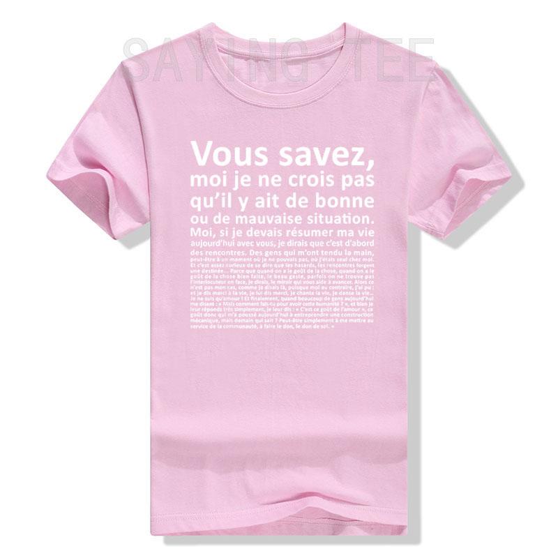 VOUS SAVEZ Monologues D Otis Classic T-Shirt Funny Letters Printed Sayings Graphic Tee Tops Humorous Personality Outfit Gifts