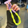 Modisches Starkes Handylanyard Hängende Dekoration Verdrehte Schnur Anti-Verlust Anhänger Handgelenk Kurze Riemen für Alle Handyhüllen