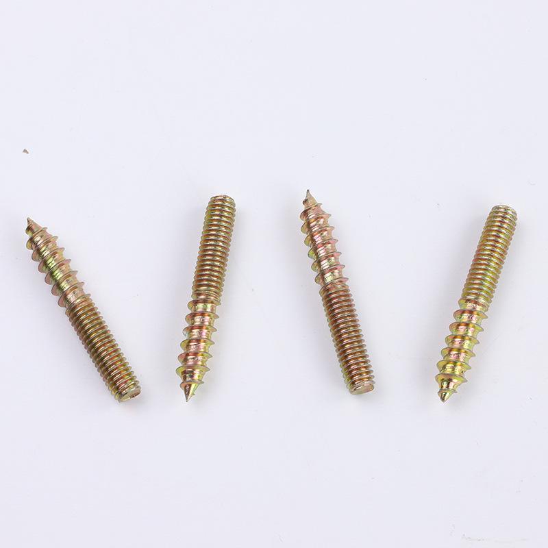 Pozinkovaný šroubový tyčový samořezný šroub s oboustranným závitem, závitový a špičatý konec, M4/M5