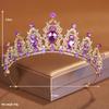 Bridal Headwear Green-Colour Women's Fashion Party Crown Girl Performance Tiaras