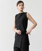BIBYSEOB Linen Sleeveless Blouse Black [T62]