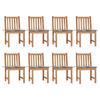 Day and Night - Day and Night Garden Chairs 8 Units Teak Wood with Cushions