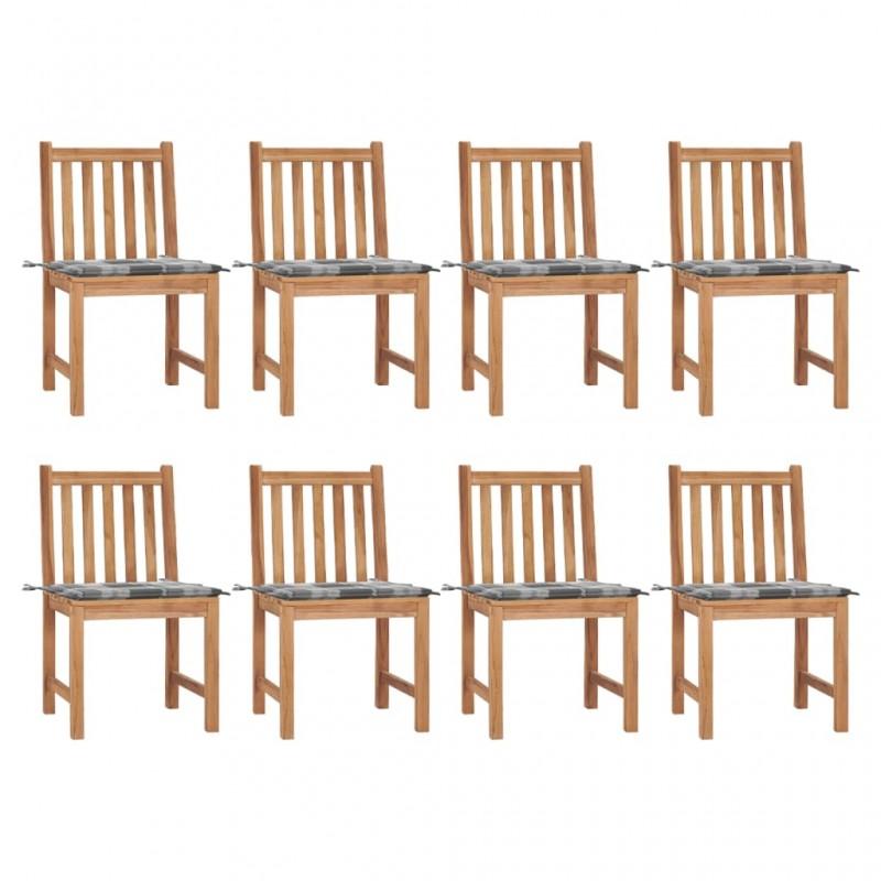 Day and Night - Day and Night Garden Chairs 8 Units Teak Wood with Cushions