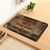 1 "Definitely Not a Trap Door" Welcome Door Mat, Polyester Non-Slip Rug, Suitable for Indoor and Outdoor Entrances