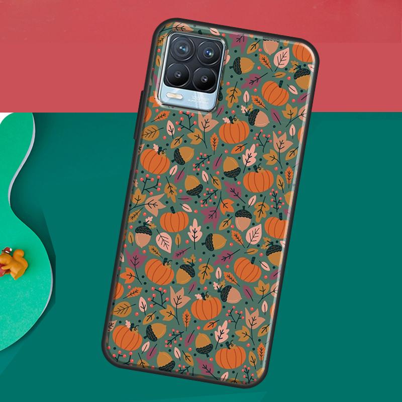 Autumn Leaves Fall Halloween Case For Realme 10 9 11 Pro Plus GT Neo 5 2T 3T C11 C15 C21Y C25s C30 C31 C33 C35 C55 Cover